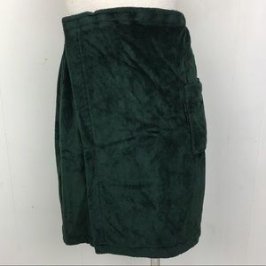 Perry Ellis Green Towel Skirt